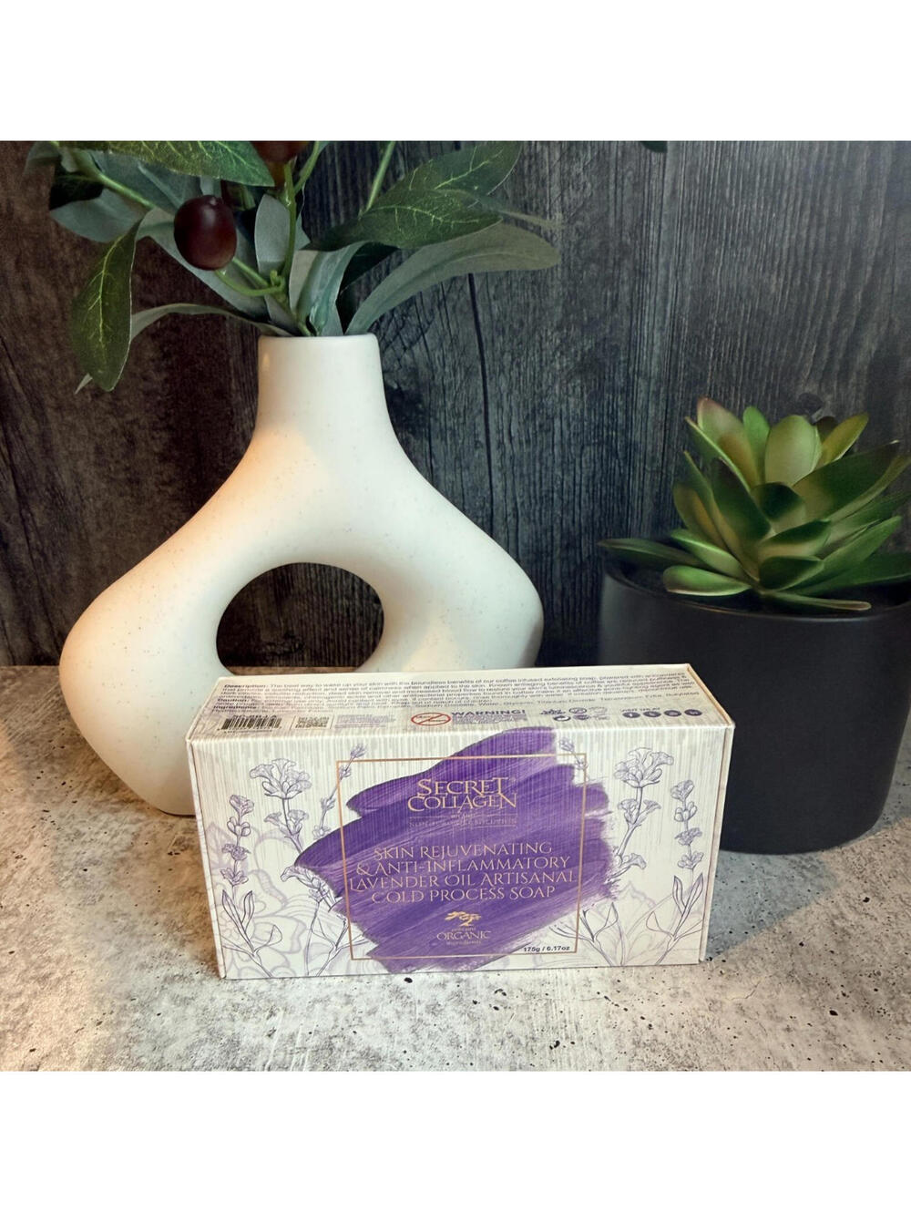 Secret Collagen Skin Rejuvenating & Anti-Inflammatory Lavender Soap Retail $99